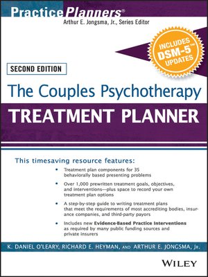 cover image of The Couples Psychotherapy Treatment Planner, with DSM-5 Updates